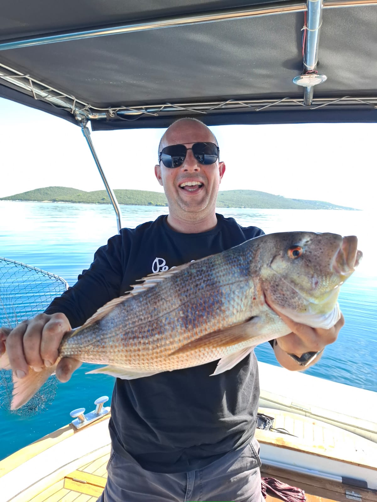 Trophy Adriatic dentex landed off Zadar